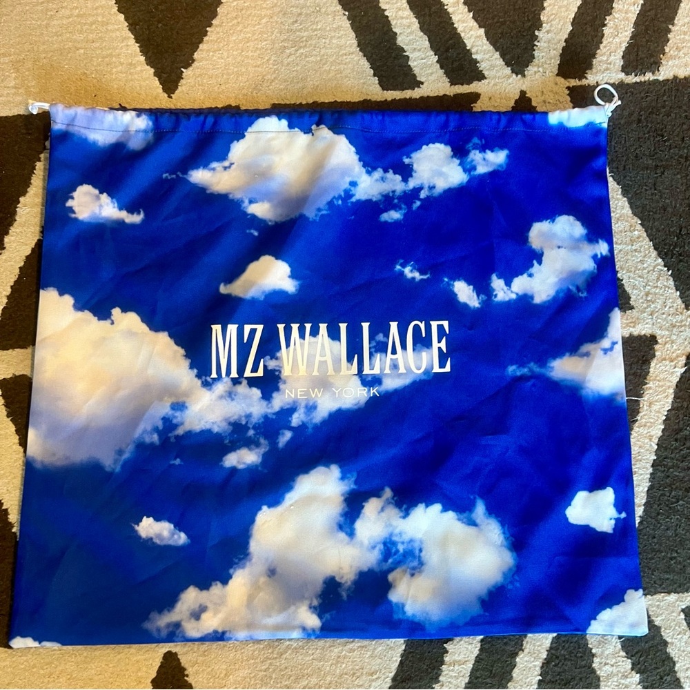 MZ Wallace Dust Bag Large Blue White Clouds